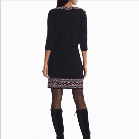 WHBM Blouson Dress with Peek-a-boo Sleeves XS - Picture 3 of 13